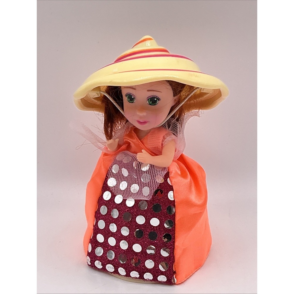 Emco Cupcakes 2015 Surprise Dolls Orange Dress with Hat no brush is included